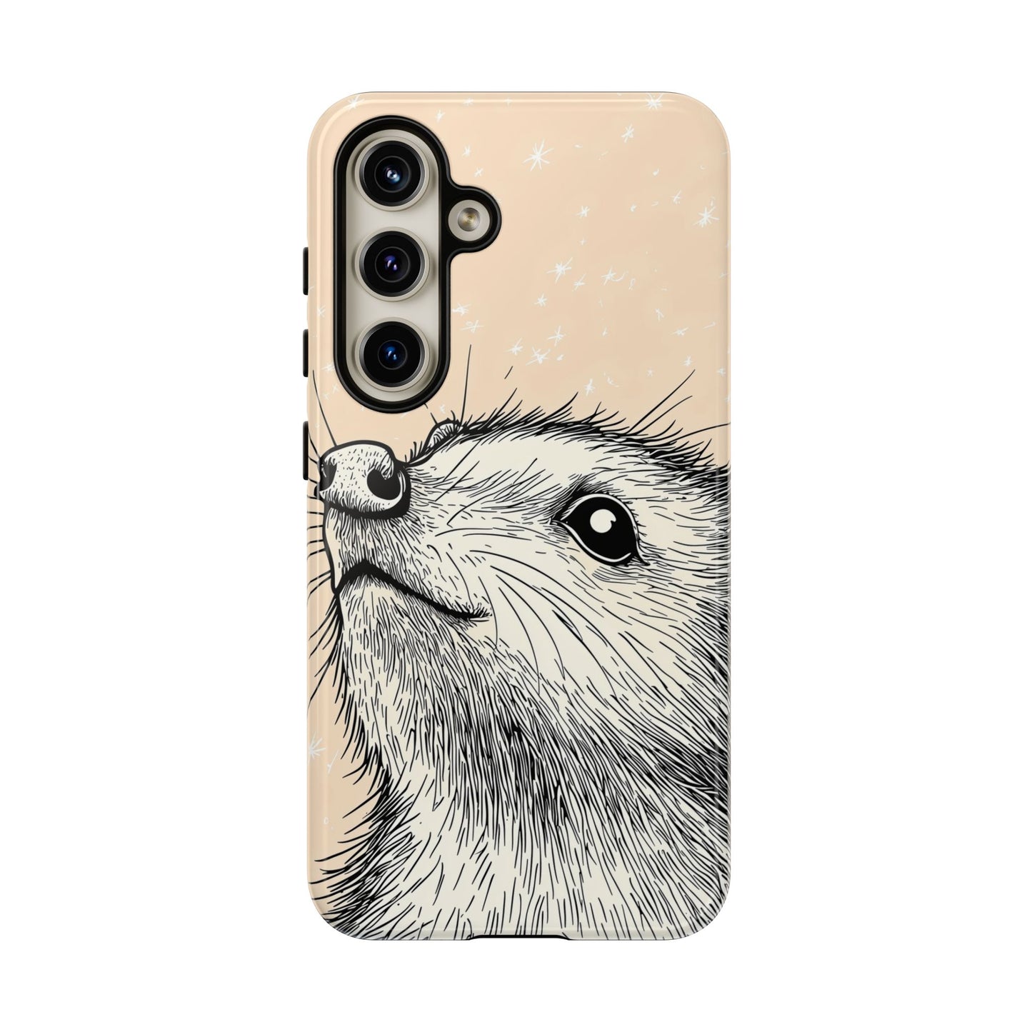 Starlit Wonder: Curious Critter in the Cosmos Phone Case for iPhone, Samsung & Pixel
