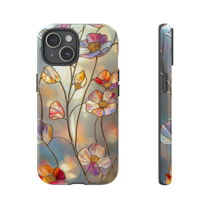 Petal Prism – Colorful Flower Stained Glass Phone Case for iPhone, Samsung & Pixel