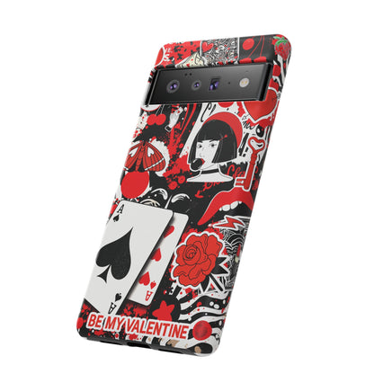 Bold Red & Black Ace Card Phone Case