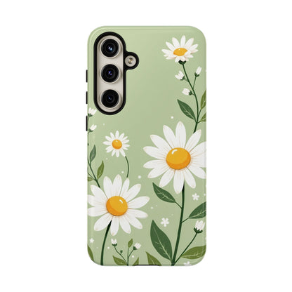 Green Floral Case, Daisy Pattern Design, Iphone Case Design, Perfect Gift For Her