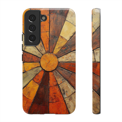 Terracotta Sunburst Boho Phone Case for iPhone, Pixel & Samsung