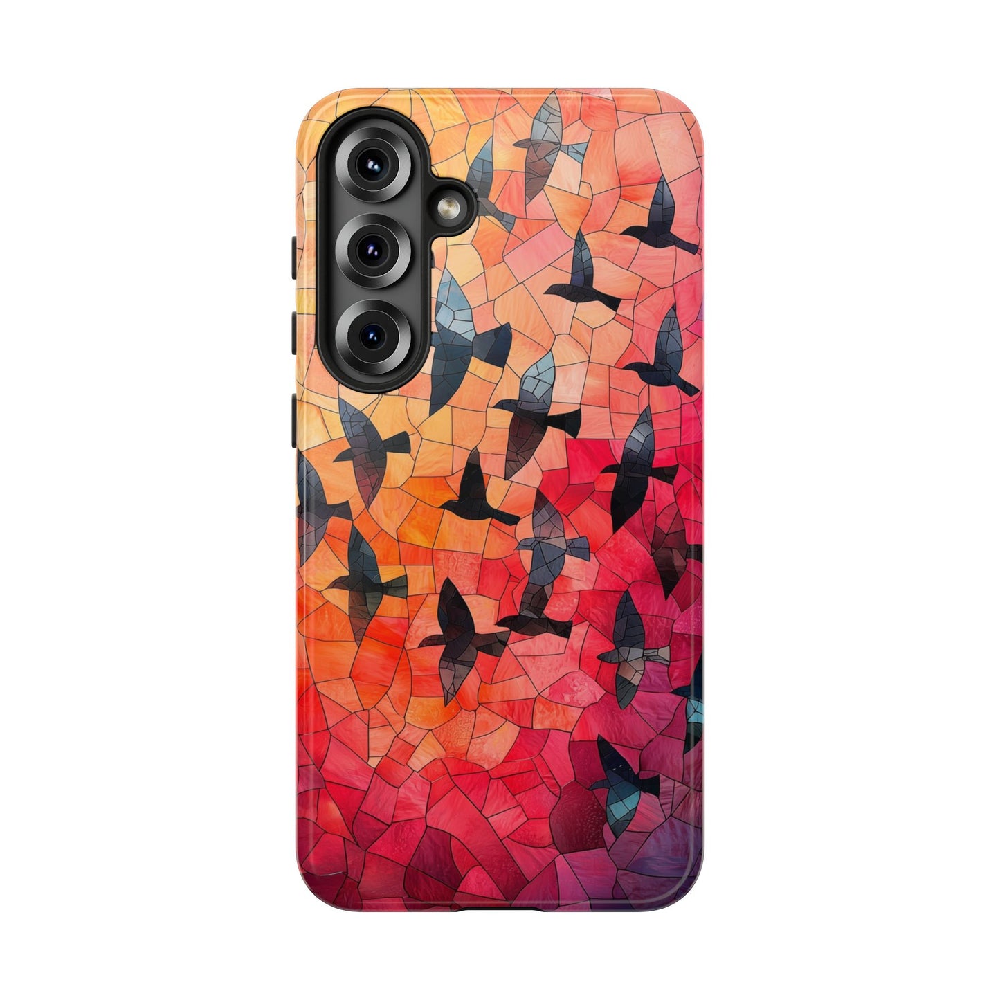 Chorus of Flight – Mosaic Birds Phone Case for iPhone, Samsung & Pixel