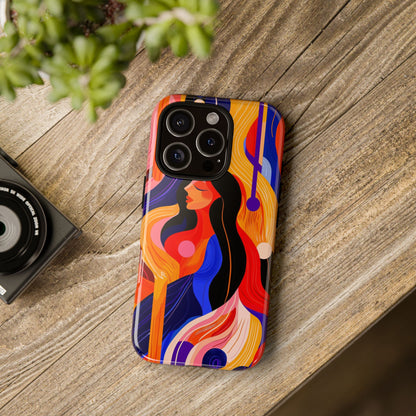 Muse in Motion – Abstract Goddess Phone Case for iPhone, Samsung & Pixel