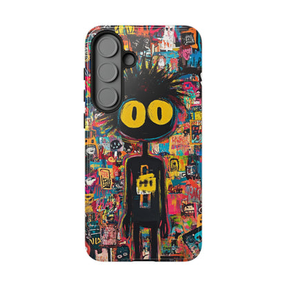 Urban Art iPhone Case – Basquiat Graffiti Style Cover - iPhone, Samsung & Google Pixel Cover - Artistic Painting Case,  Art Lover Gift