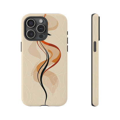 Feminine Flame: Abstract Grace Phone Case for iPhone, Samsung & Pixel