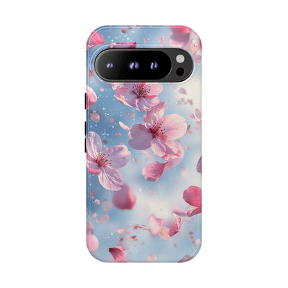 Cherry Blossom Drift Watercolor Phone Case for iPhone, google Pixel & Samsung