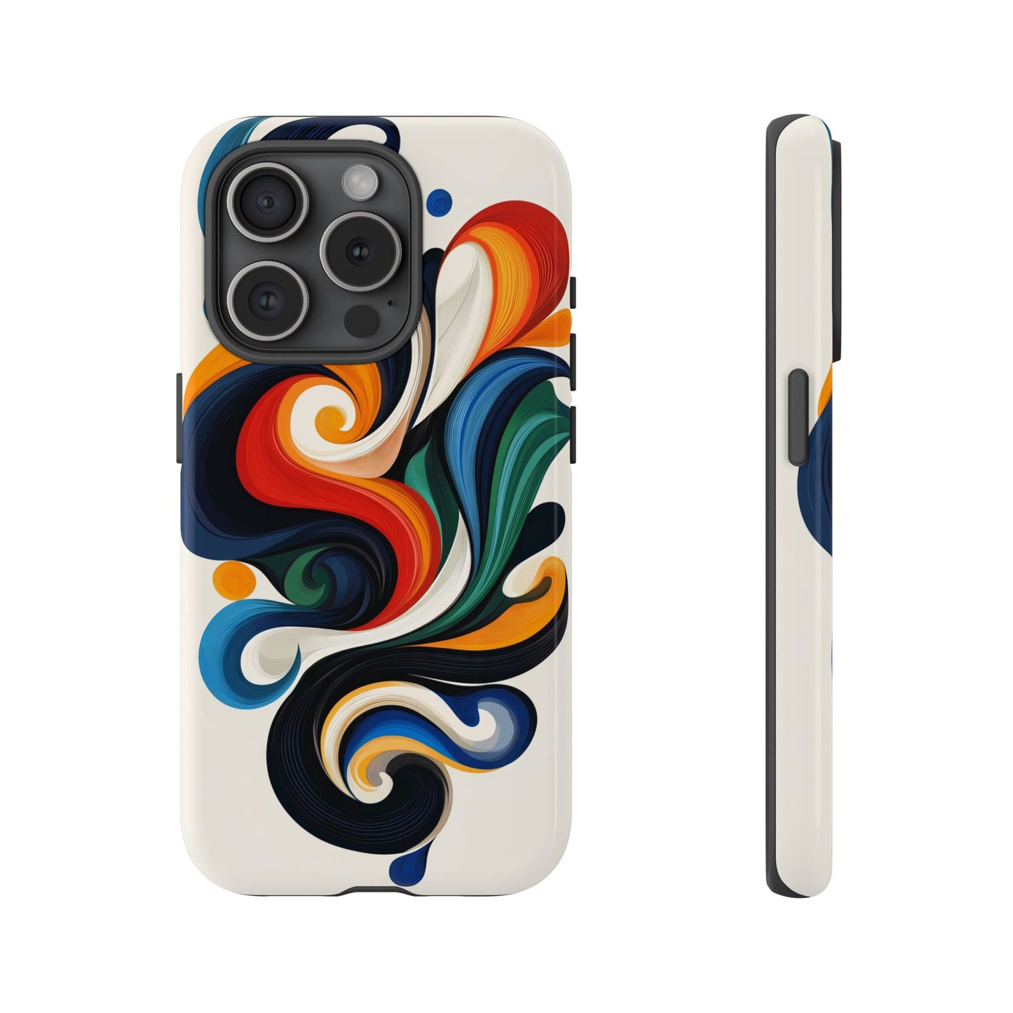 WhirlMuse – Elegant Swirl Abstract  Phone Case for iPhone, Samsung & Pixel