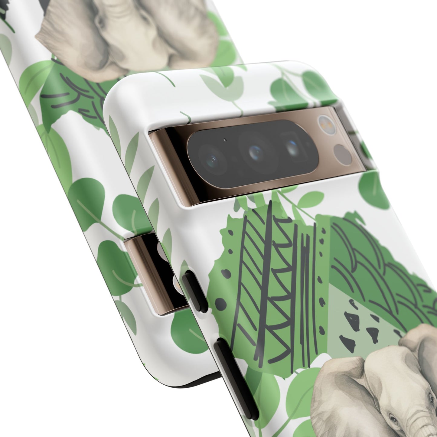 Tropical Elephant Mobile Cover – Nature-Inspired Boho Art