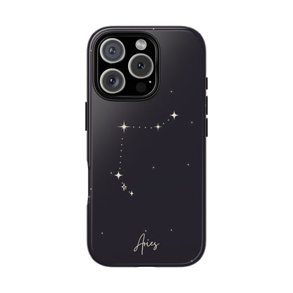 Aries Zodiac Starry Phone Case – Cosmic Style for iPhone, Samsung & Google Pixel