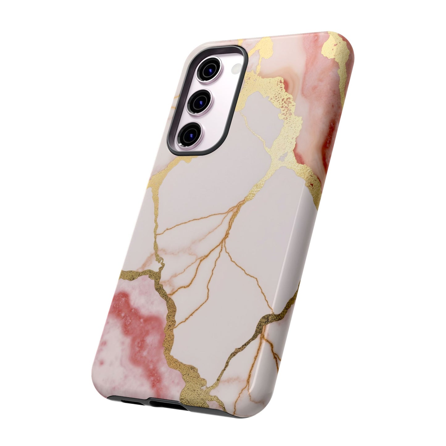 Beautiful Pink Minimal Marble Case Design