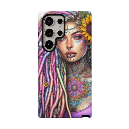 Boho Mandala Goddess – Ethereal Tattoo Art Mobile Cover