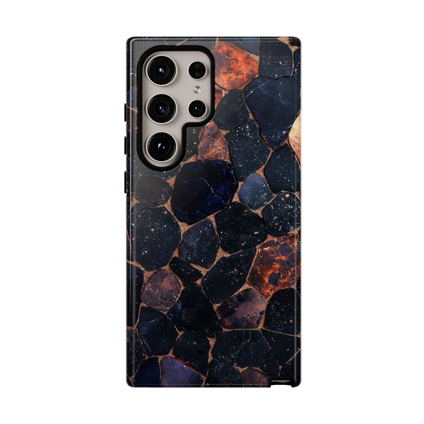 Dark Midnight Terrazzo Phone Case for iPhone, Google Pixel, Samsung