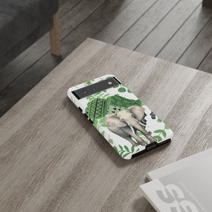 Tropical Elephant Mobile Cover – Nature-Inspired Boho Art