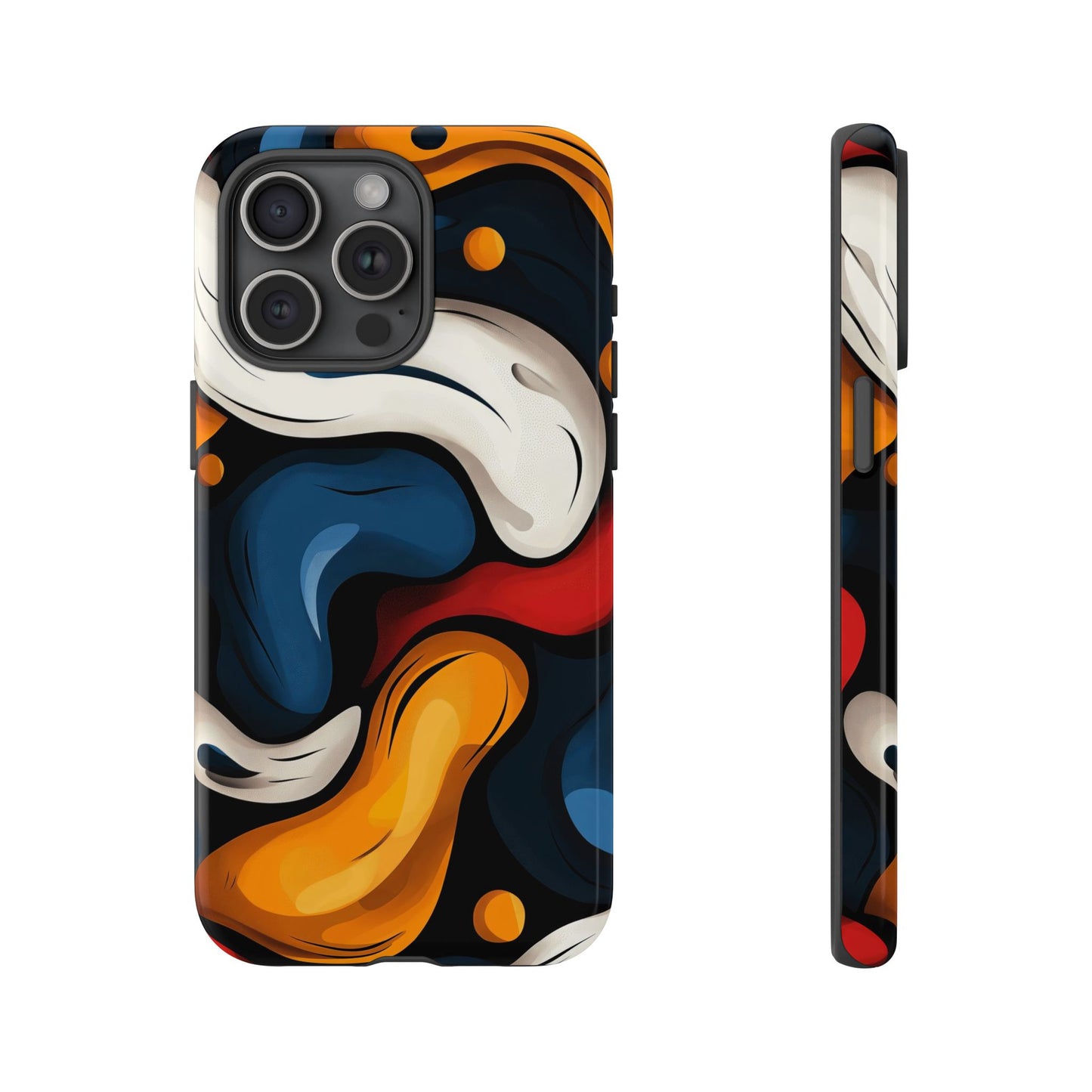 Liquid Pop Abstract Case – Bold Swirl Design for iPhone, Google Pixel & Samsung
