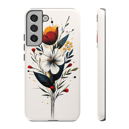 Wild Bloom – Minimal Floral Phone Case for iPhone, Pixel & Samsu
