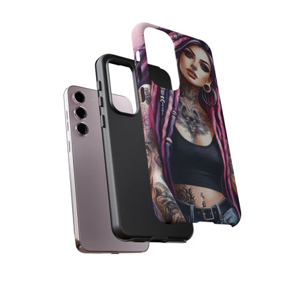 Tattooed Rebel – Gothic Cat Spirit Mobile Cover