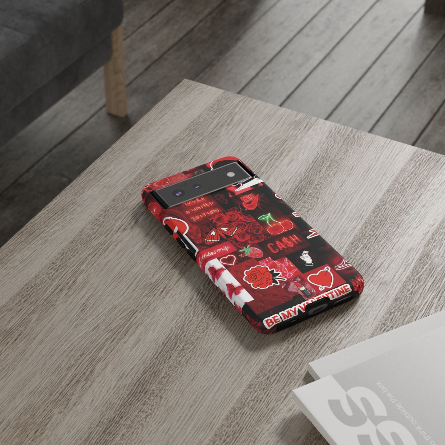 Red Pop Art Neon Vibes Phone Case