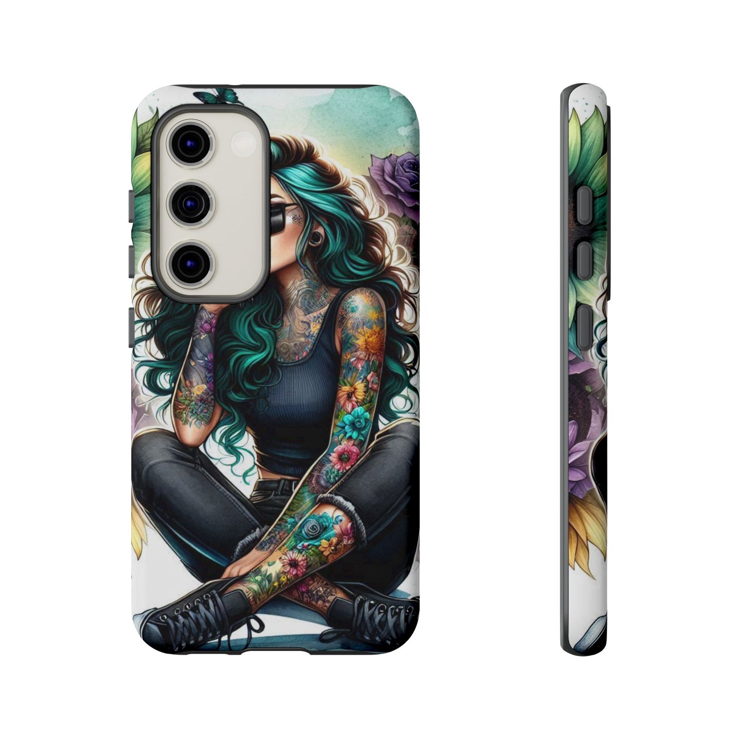 Urban Wildflower – Edgy Tattooed Beauty Mobile Cover