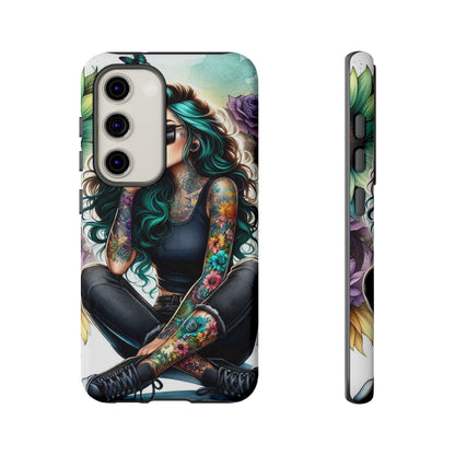 Urban Wildflower – Edgy Tattooed Beauty Mobile Cover