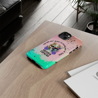 You Are Not Alive to Please Anyone Floral Skull Phone Case Perfect for iPhone, Samsung & Google Pixel, Funny Gift