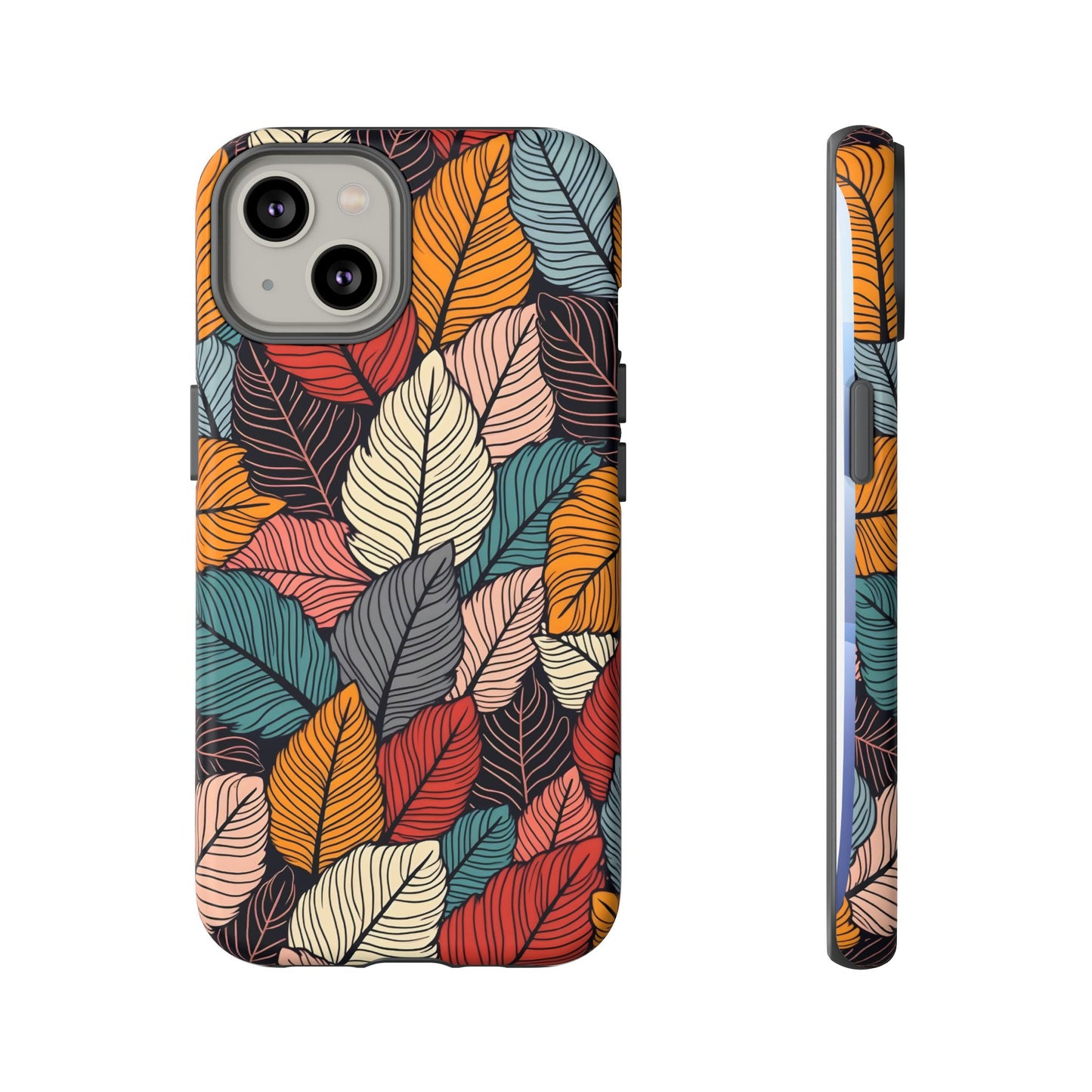 Colorful Abstract Leaves Pattern Design