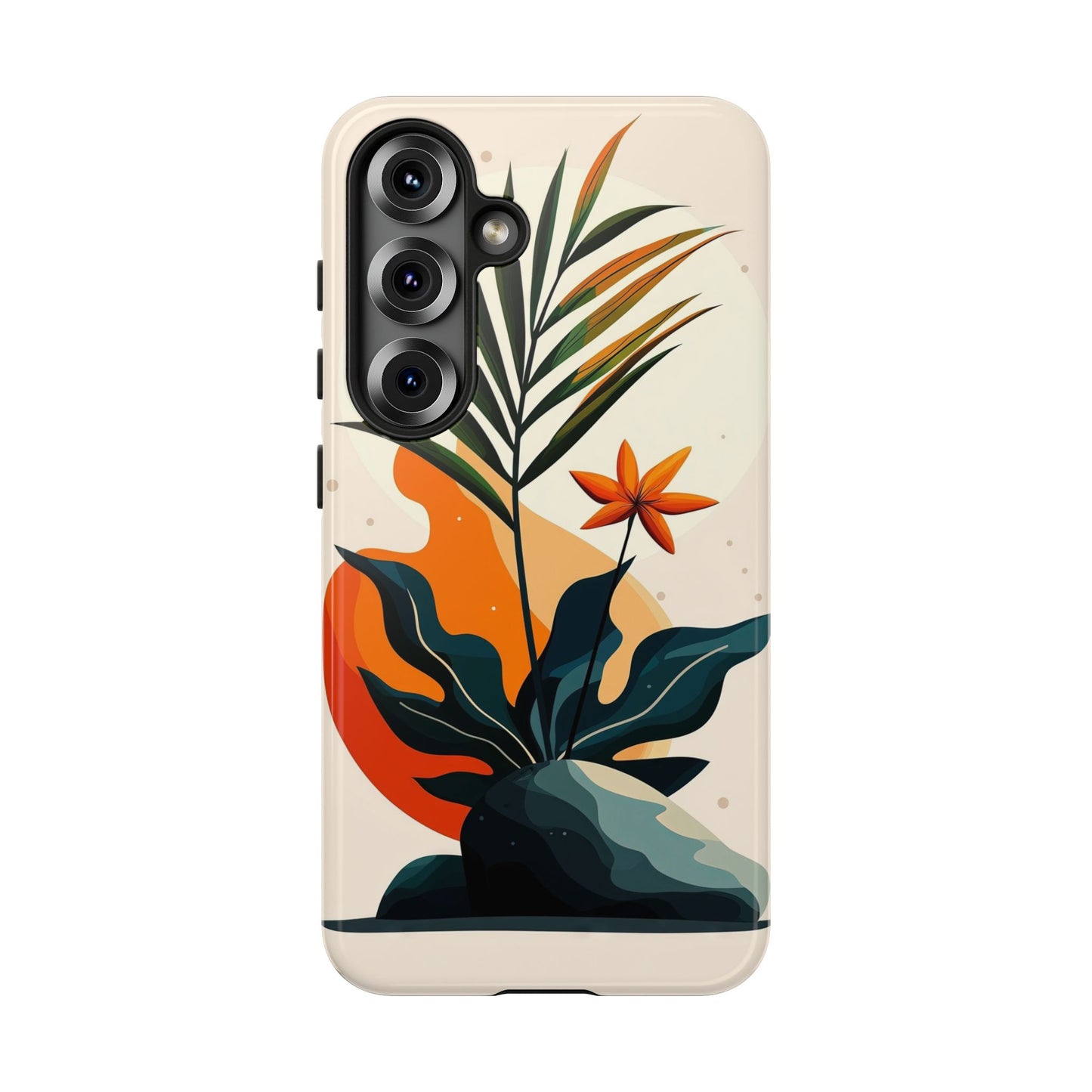 Tropical Bloom – Minimalist Nature Phone Case for iPhone, Samsung & Pixel