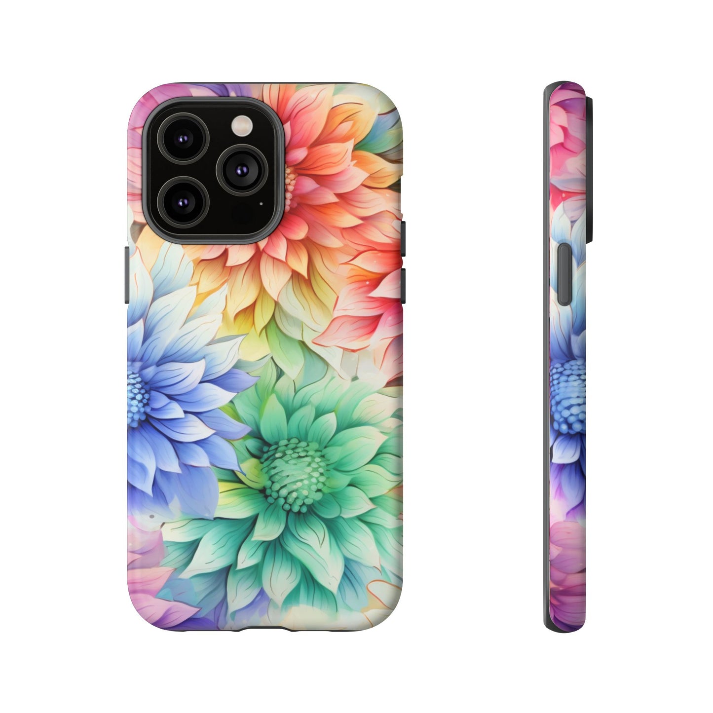 Rainbow Bloom Mandala Floral Mobile Case
