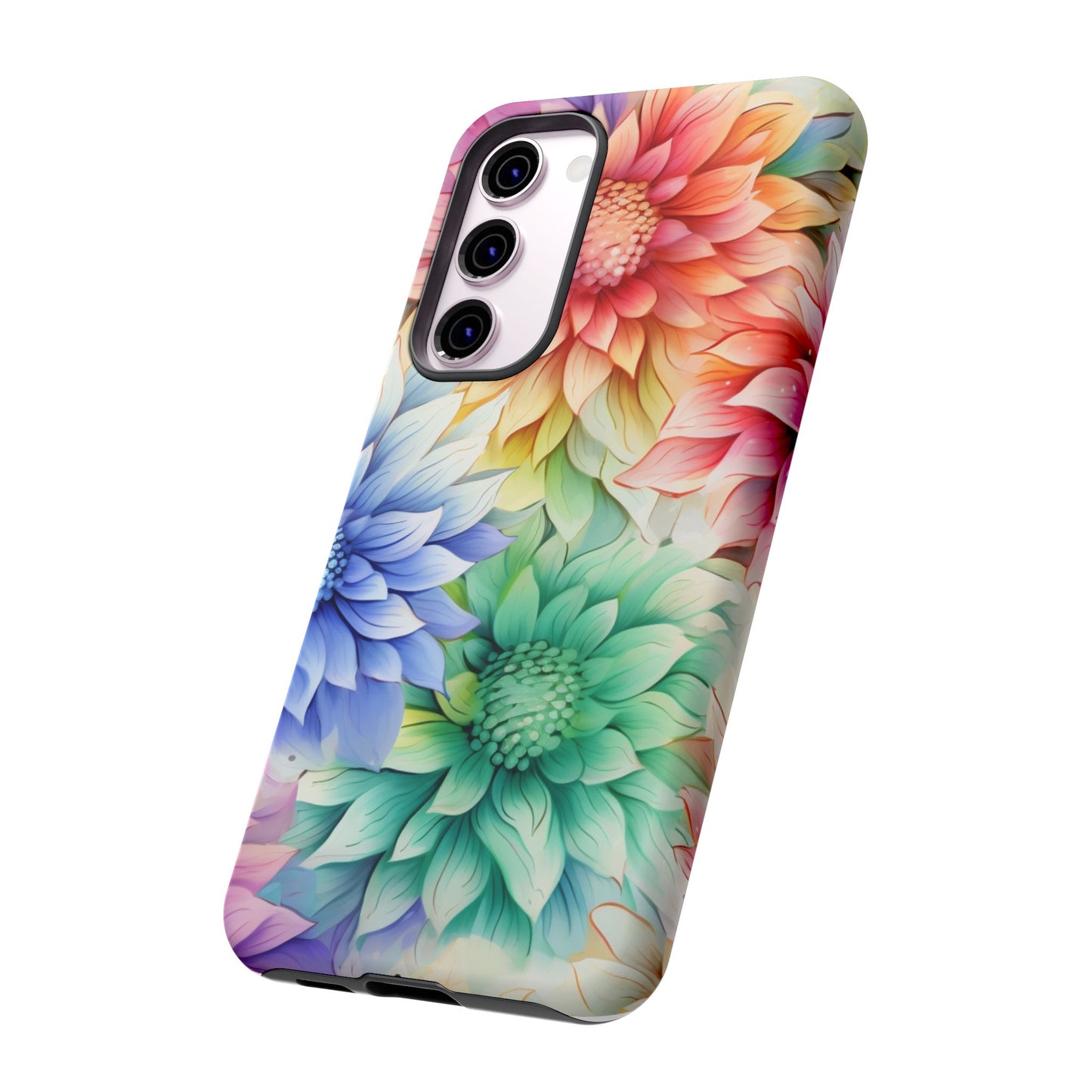 Rainbow Bloom Mandala Floral Mobile Case
