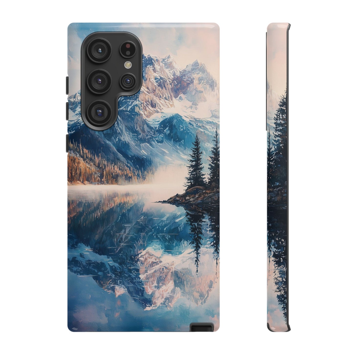 Mountain Lake Reflection Phone Case – Tranquil Nature Vibes for iPhone, Pixel & Samsung