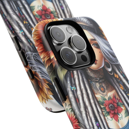 Sunflower Queen – Boho Rebel Tattoo Mobile Cover