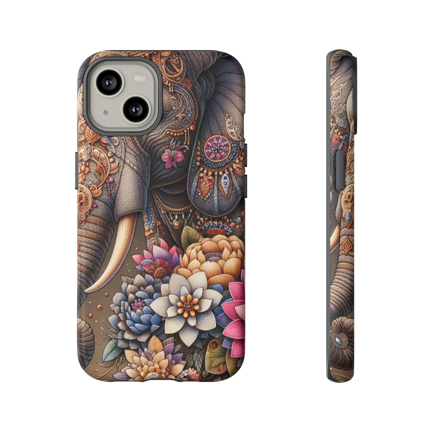 Royal Ornate Elephant Mobile Cover – Luxurious Bohemian Art