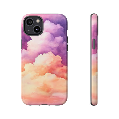 Cotton Candy Skies Watercolor Phone Case for iPhone, google Pixel & Samsung