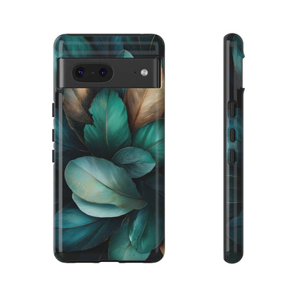 Iridescent Peacock Feather Luxe Phone Case for iPhone, Samsung & Google Pixel