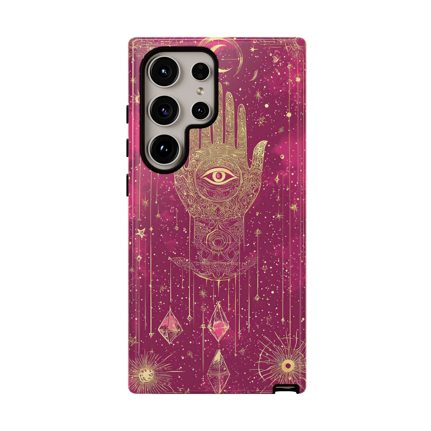 Cosmic Hamsa Boho Phone Case for iPhone, Pixel & Samsung