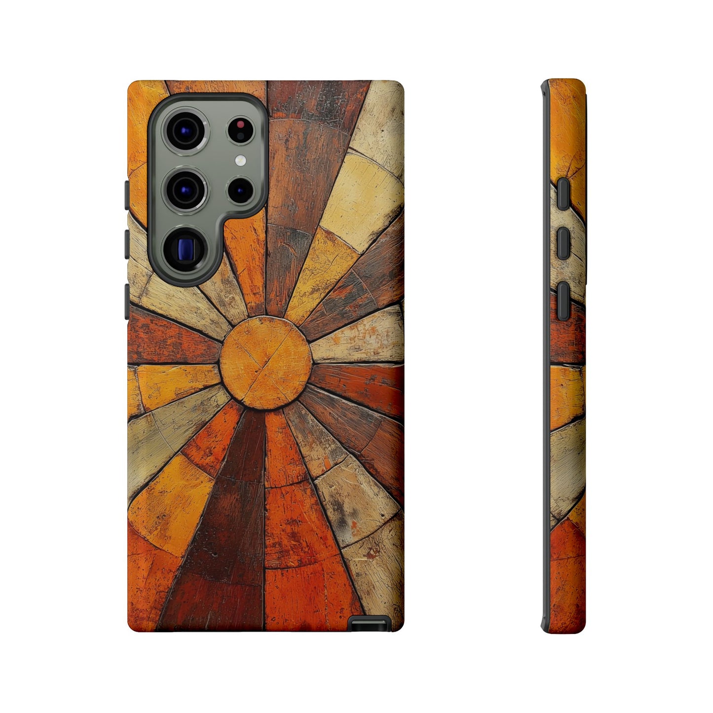 Terracotta Sunburst Boho Phone Case for iPhone, Pixel & Samsung