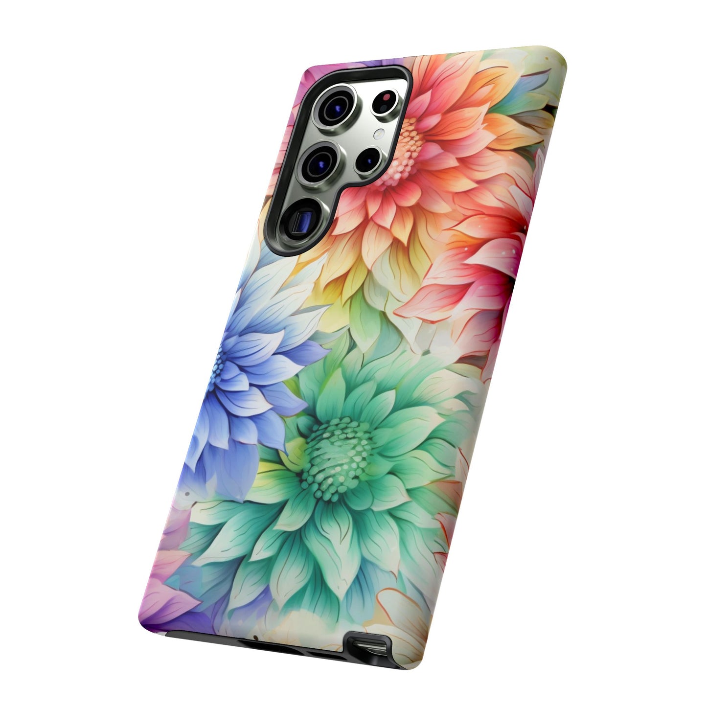 Rainbow Bloom Mandala Floral Mobile Case