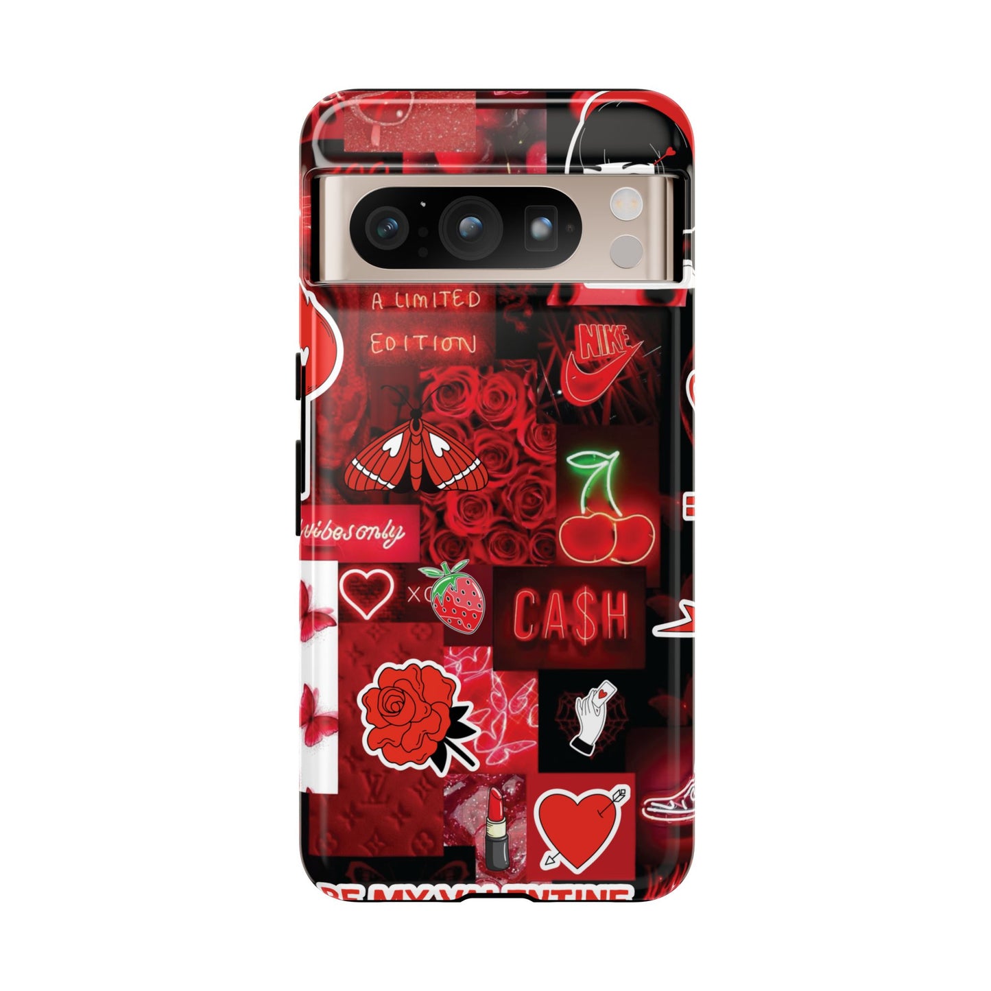 Red Pop Art Neon Vibes Phone Case