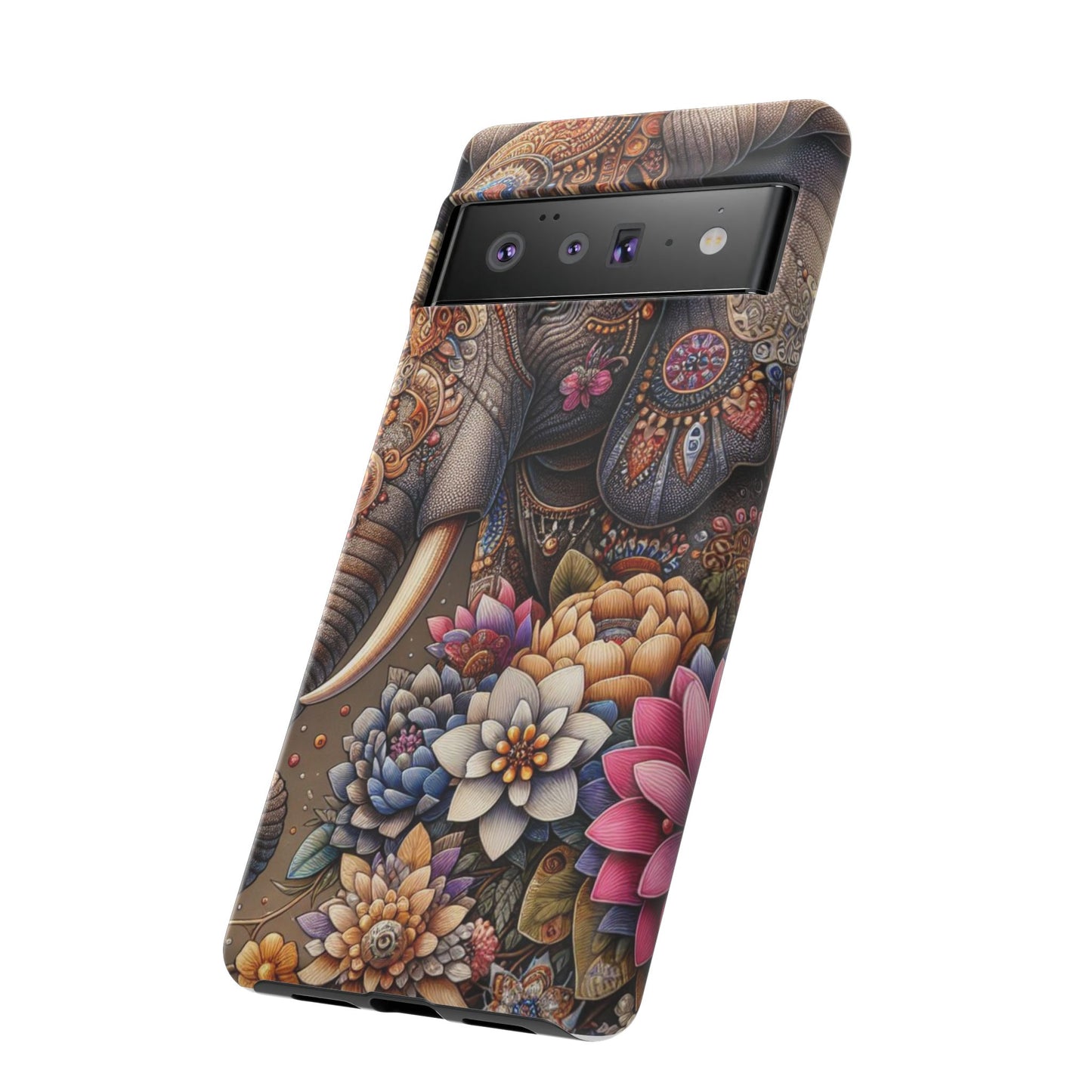 Royal Ornate Elephant Mobile Cover – Luxurious Bohemian Art