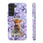 Not In The Mood Heifer Print Phone Case - iPhone, Samsung & Google Pixel Cover - Artistic Cow Phone Case, Animal Lover Gift