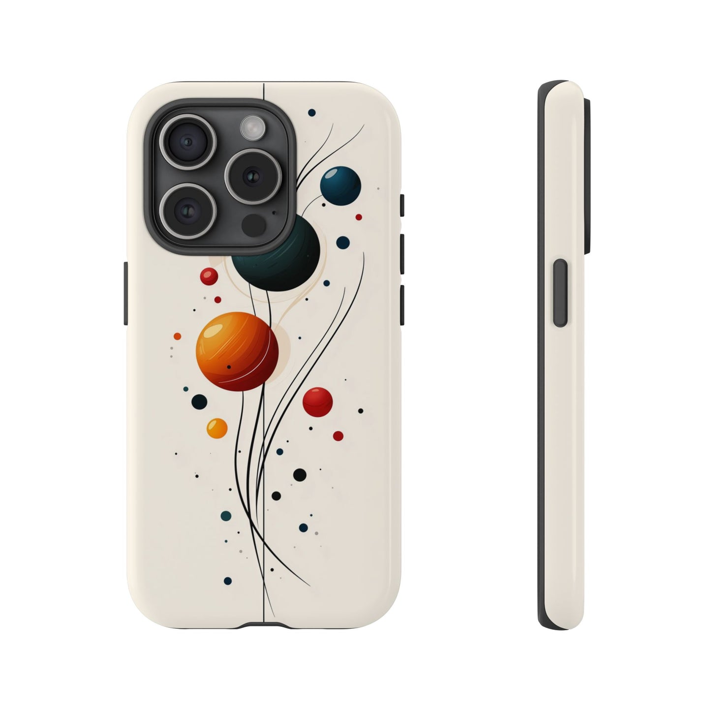 Modern Orbit Abstract Phone Case – Minimal Planet-Inspired Design for iPhone, Samsung & Pixel