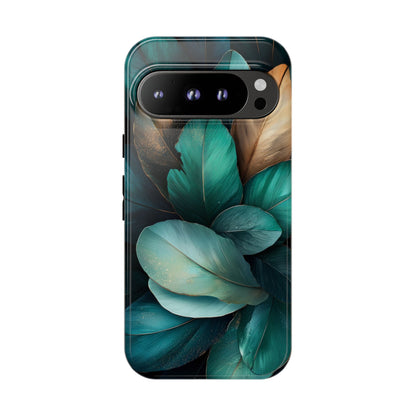 Iridescent Peacock Feather Luxe Phone Case for iPhone, Samsung & Google Pixel