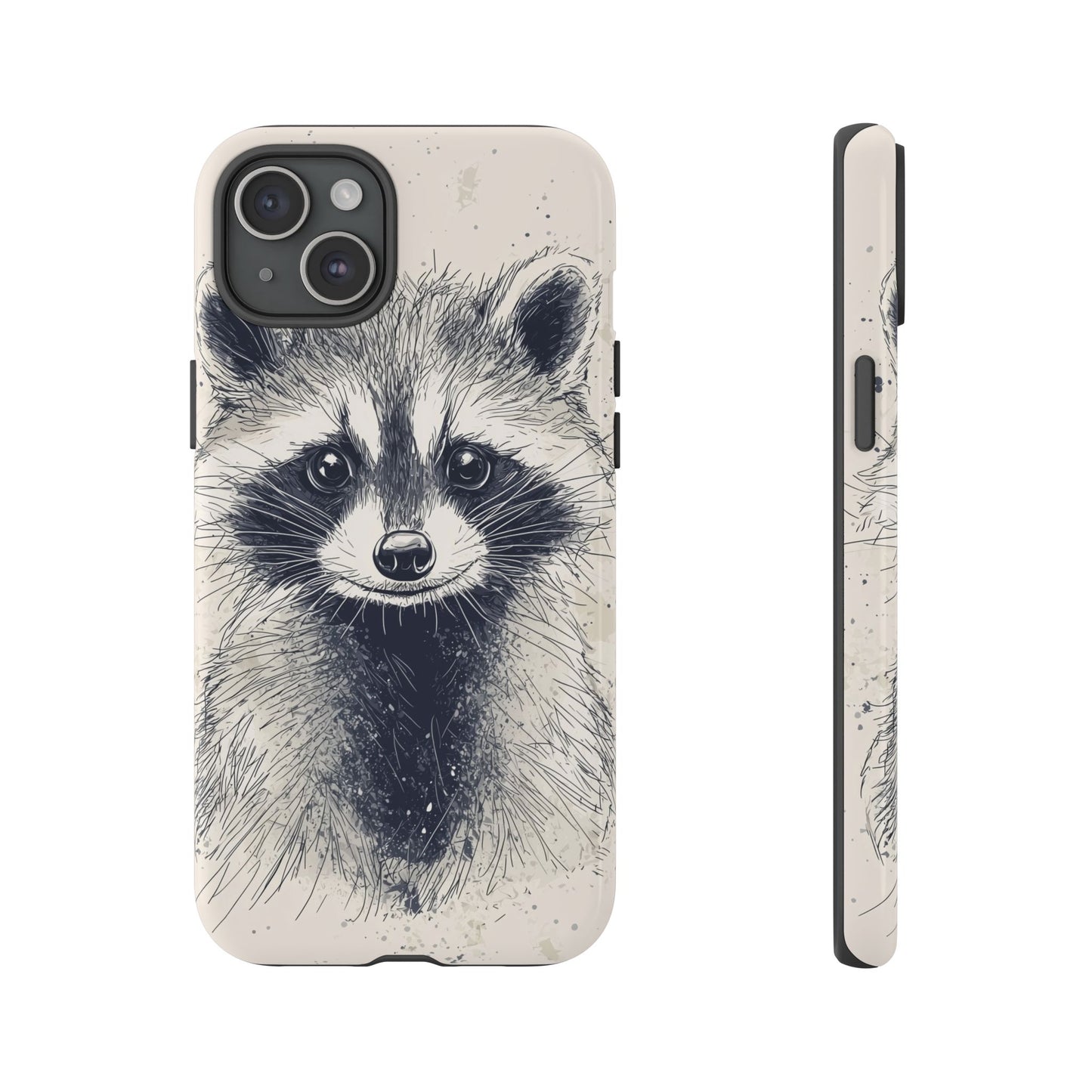 Midnight Mischief: Raccoon Portrait Phone Case for iPhone, Samsung & Pixel