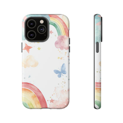 Dreamy Skies & Rainbows Watercolor Phone Case for iPhone, google Pixel & Samsung