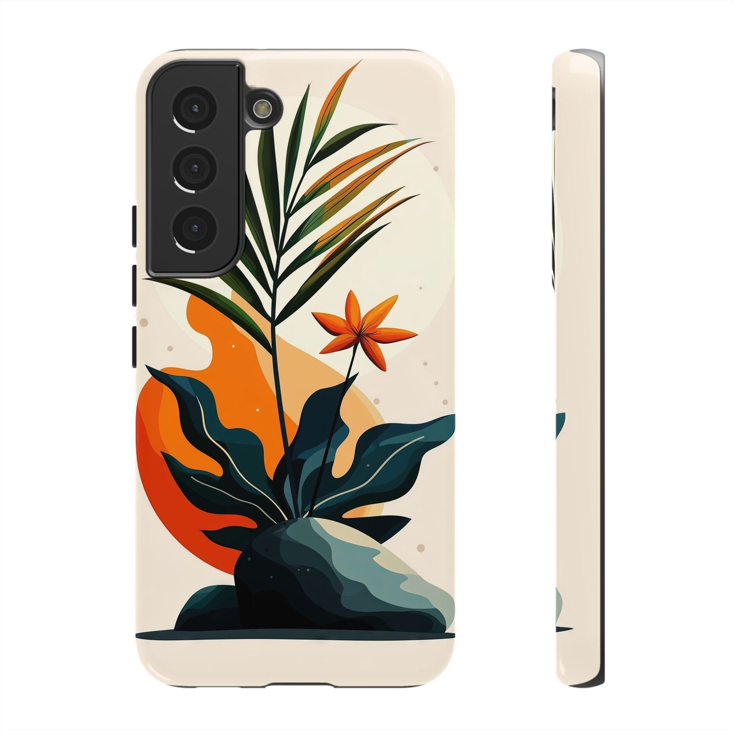 Tropical Bloom – Minimalist Nature Phone Case for iPhone, Samsung & Pixel