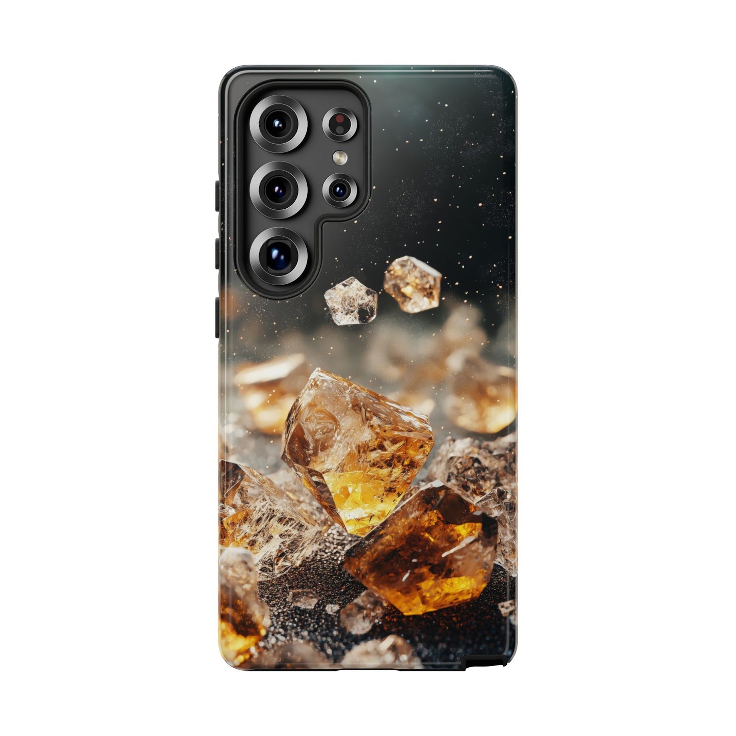 Golden Ember Crystal Phone Case for iPhone, Samsung & Google Pixel