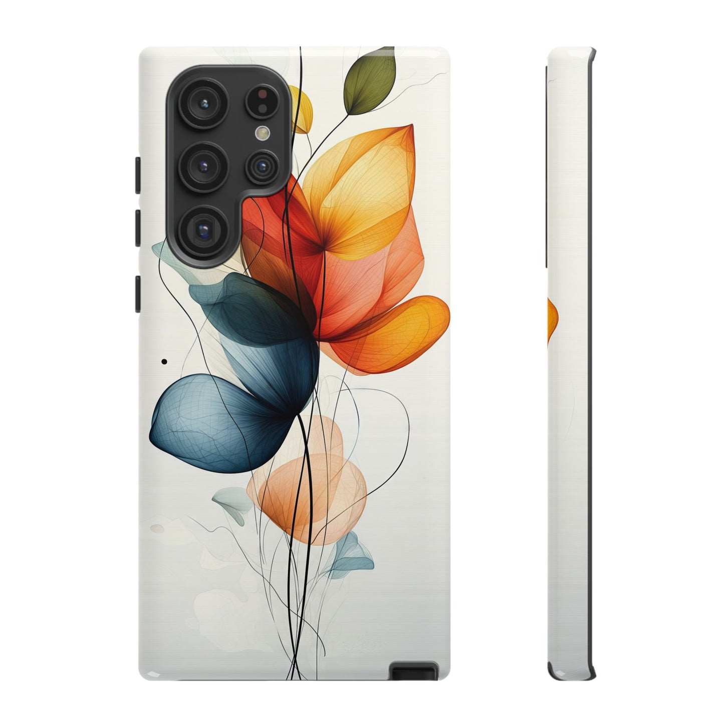 Whispering Petals – Elegant Floral Art Case for iPhone, Pixel & Samsung