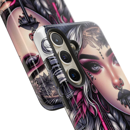 Icy Rebel – Silver Dreads & Edgy Street Chic Mobile Cover