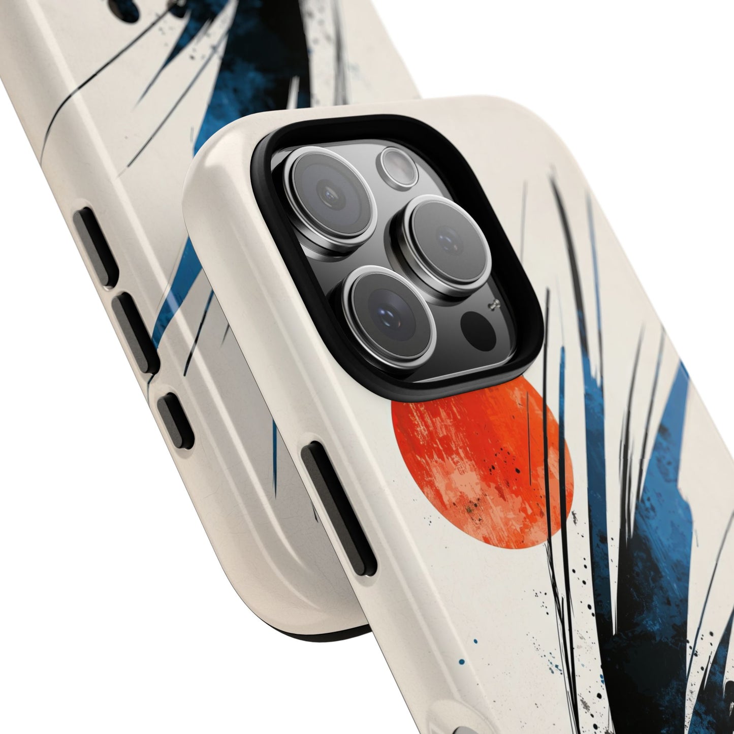 Zen Burst – Minimal Abstract Ink Stroke Phone Case for iPhone, Samsung & Pixel