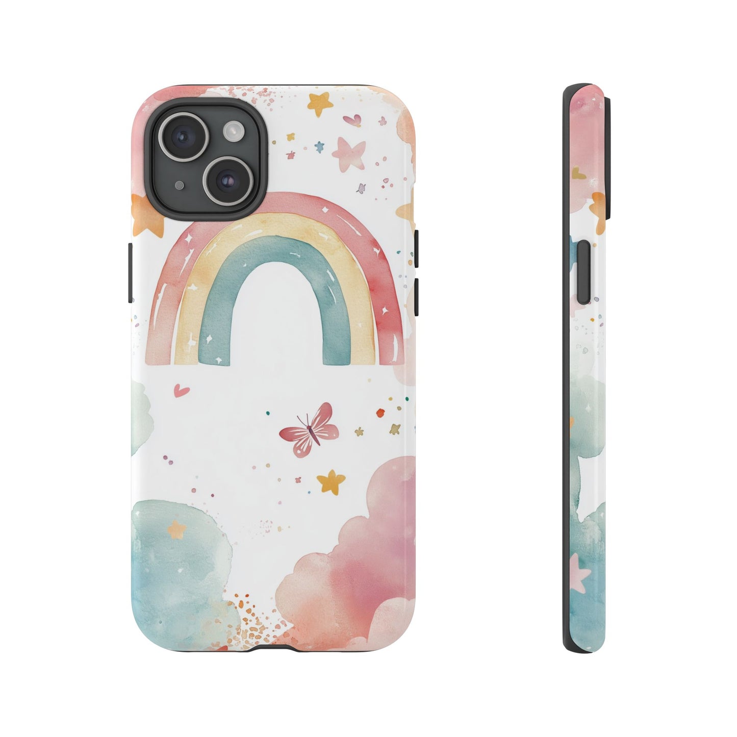 Rainbow Whimsy Watercolor Phone Case for iPhone, google Pixel & Samsung