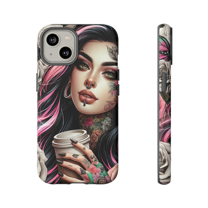 Gothic Rose Coffee Queen Mobile Case